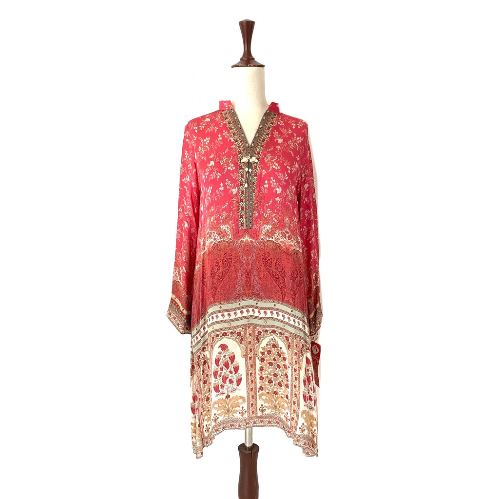 Philosophy by Deepak Perwani Pink Silk Kameez | Brand New |