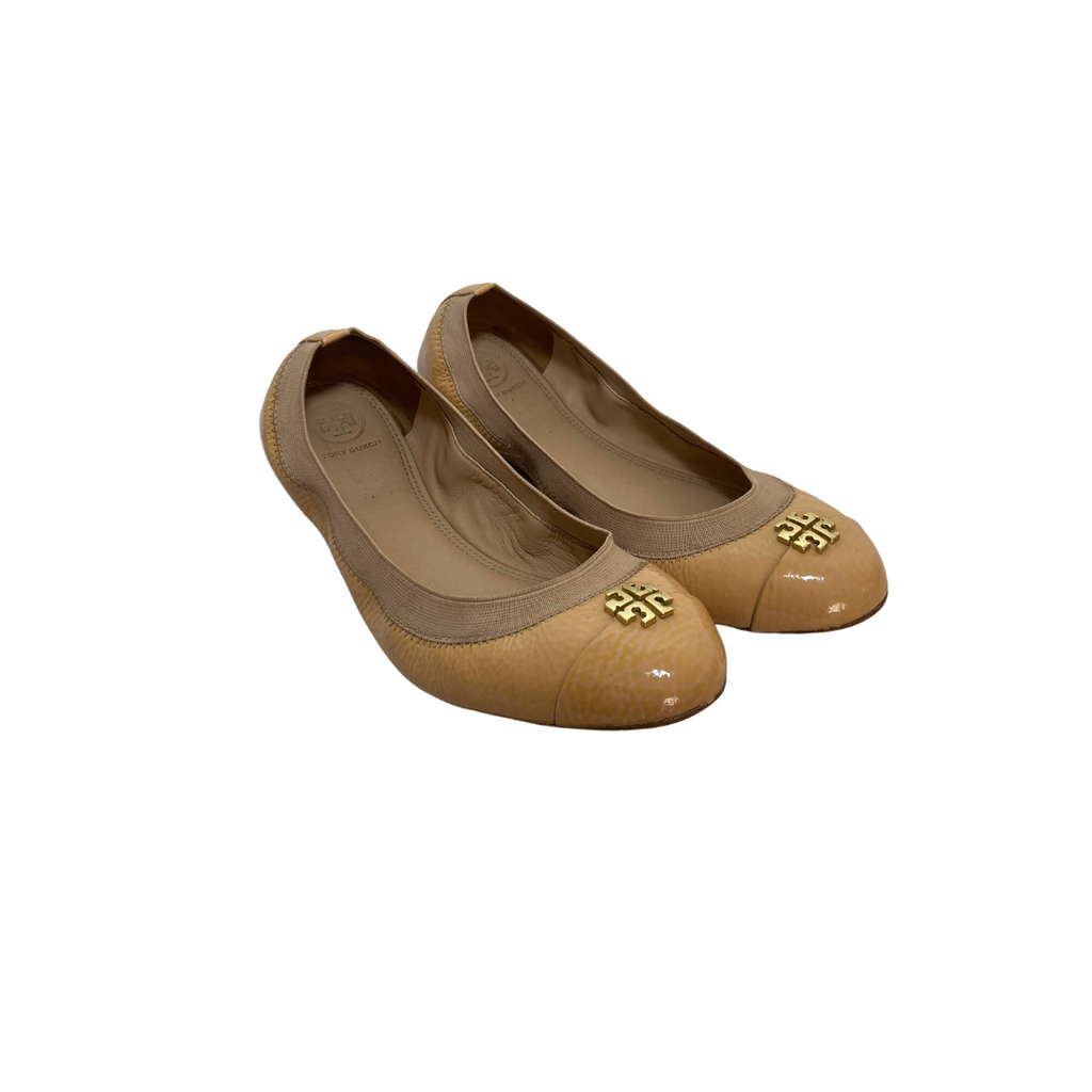 Tory Burch Beige 'Jolie' Ballet Flats | Pre Loved |
