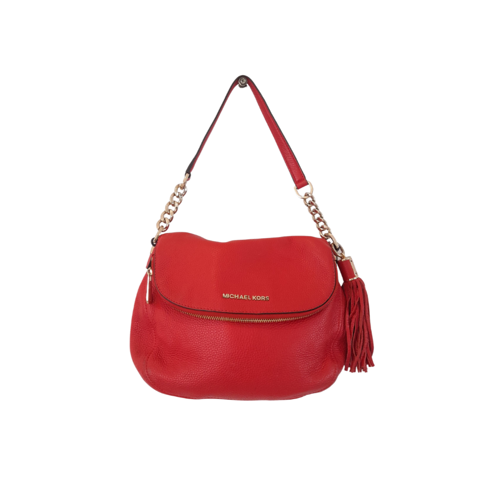 Michael Kors Red Sienna 'Bedford' Crossbody Bag | Pre Loved |