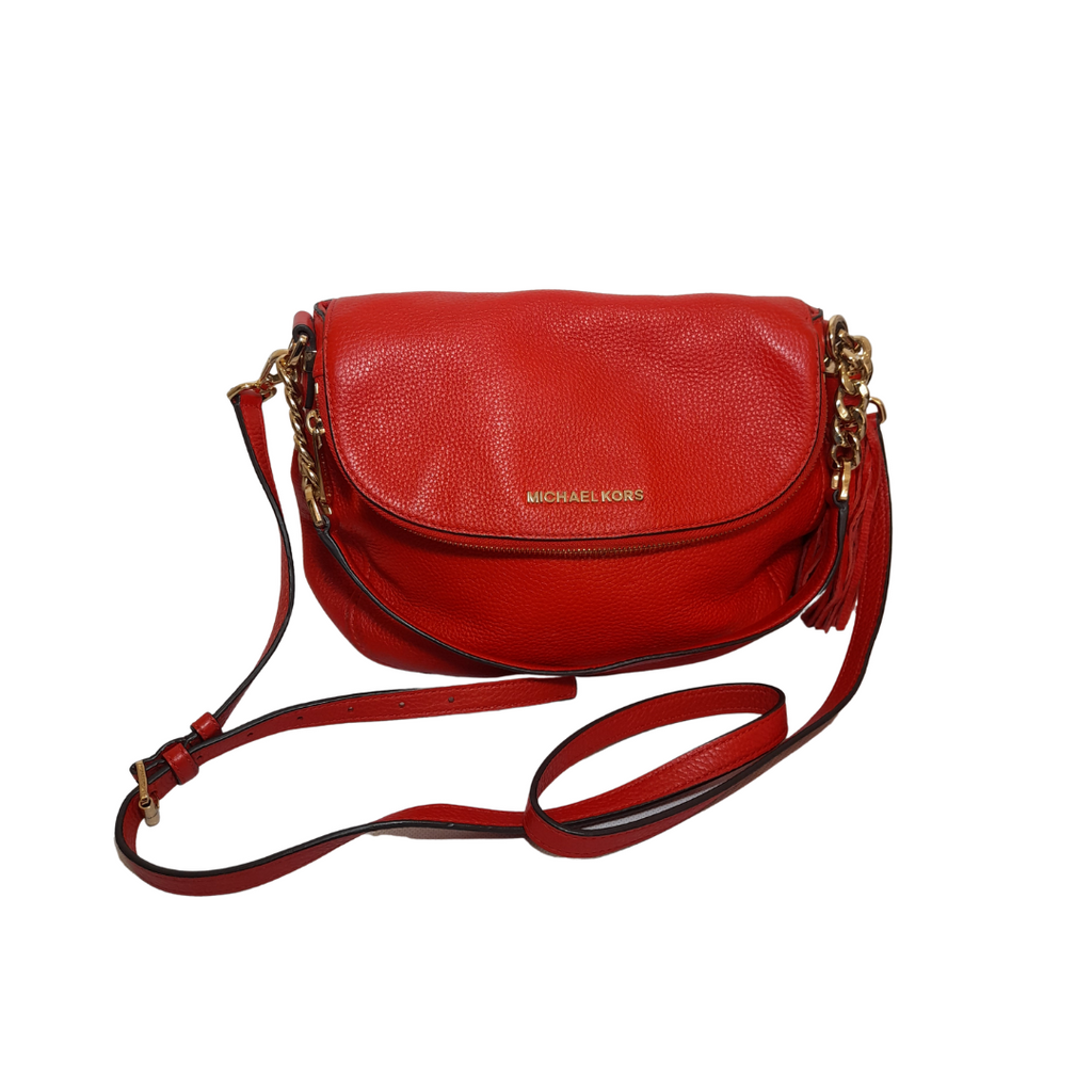 Michael Kors Red Sienna 'Bedford' Crossbody Bag | Pre Loved |