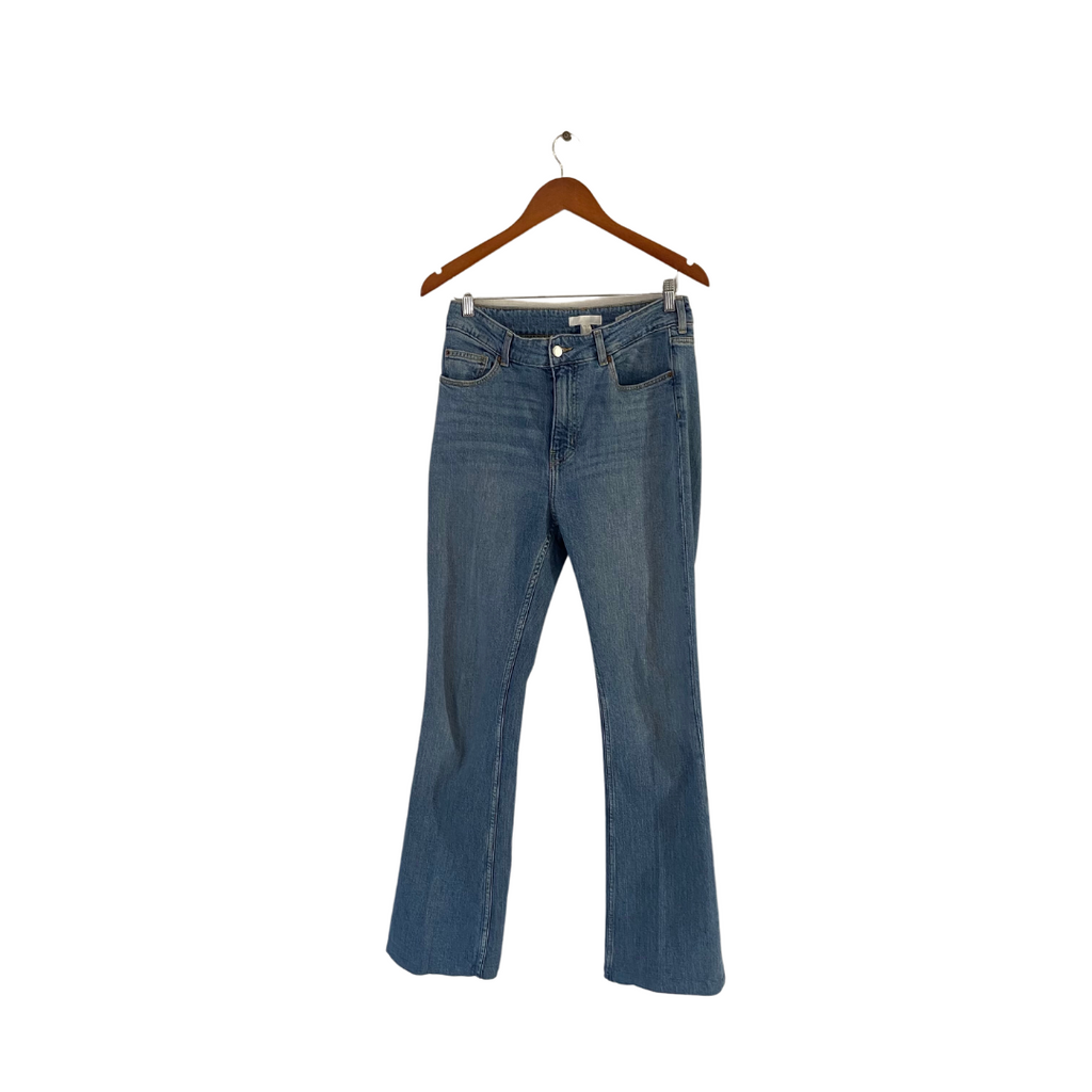H&M Blue Denim Flared Jeans | Gently Used |