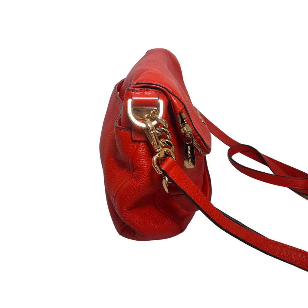 Michael Kors Red Sienna 'Bedford' Crossbody Bag | Pre Loved |