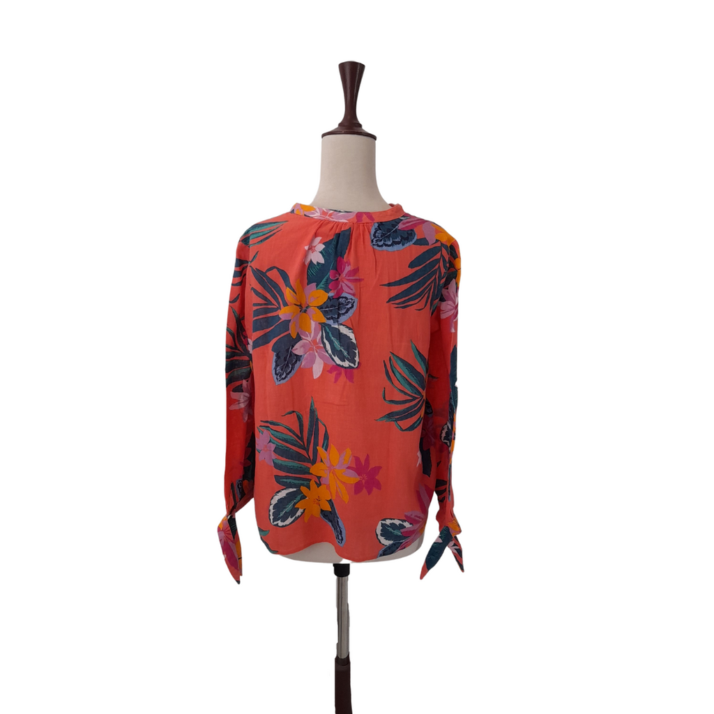 Old Navy Peach Floral Printed Top | Gently Used |