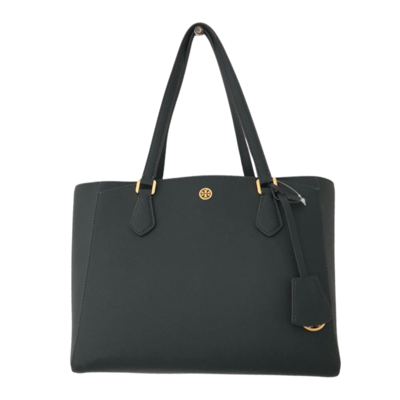 Tory Burch Forest Green 'Robinson' Small Leather Tote | Brand New |