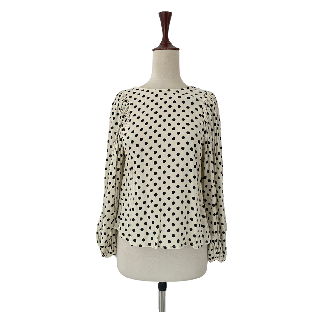 Mango Polka Dot Puff Sleeves Blouse | Brand New |