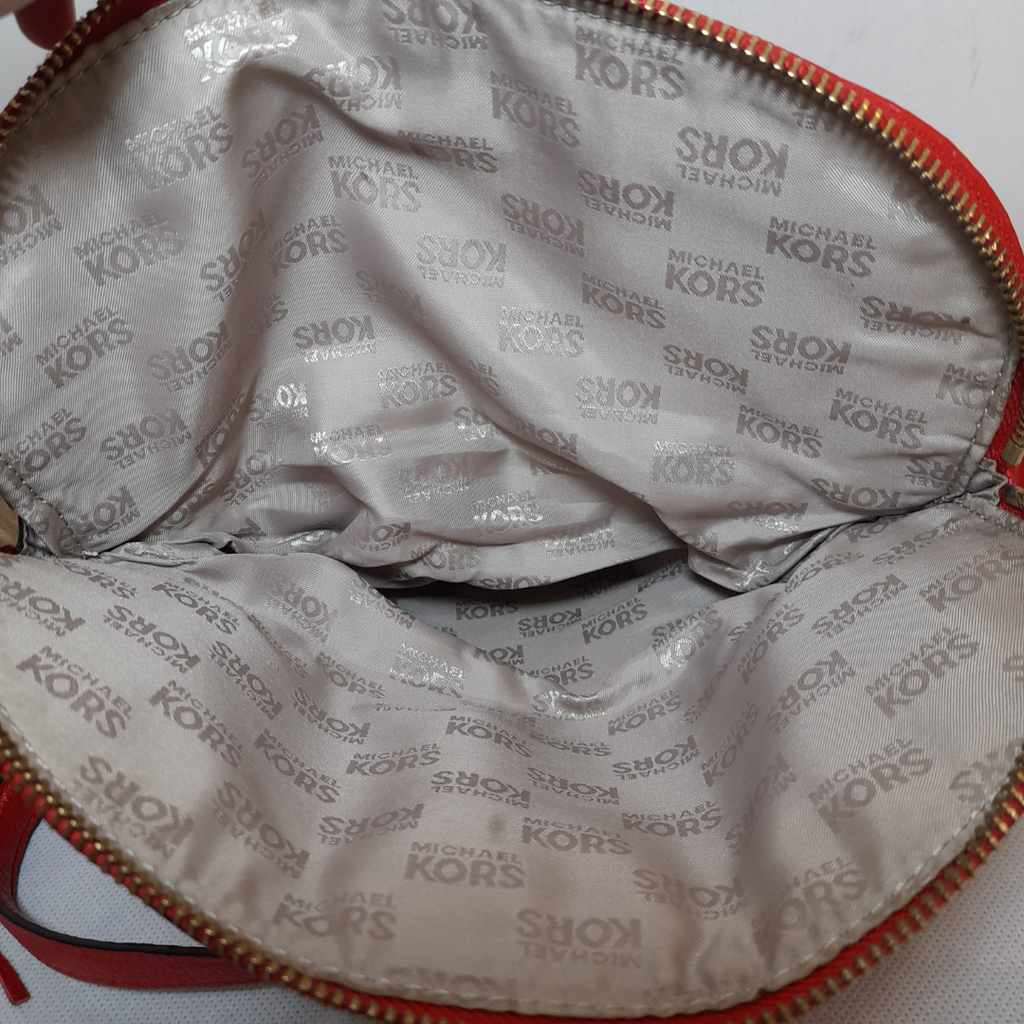 Michael Kors Red Sienna 'Bedford' Crossbody Bag | Pre Loved |