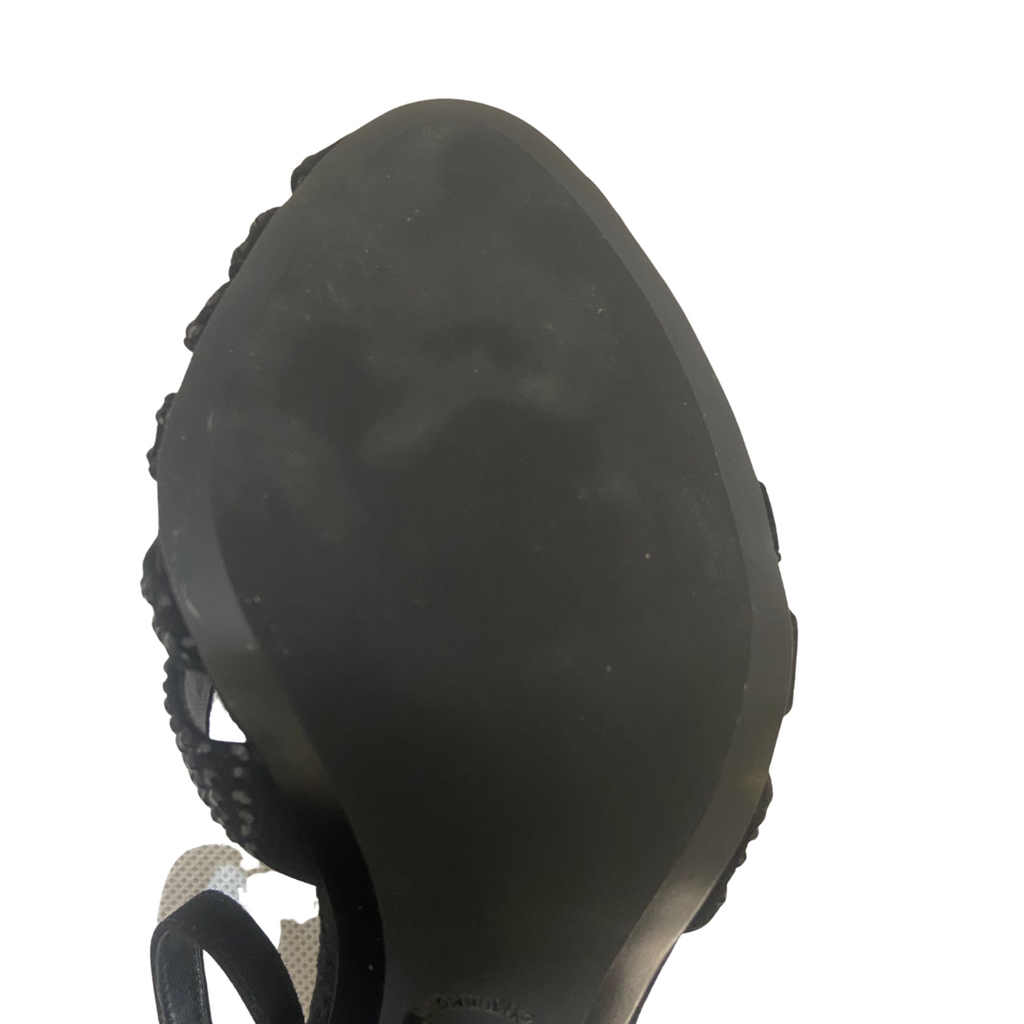 Michael Kors Black Strappy Rhinestone Heels | Brand New |