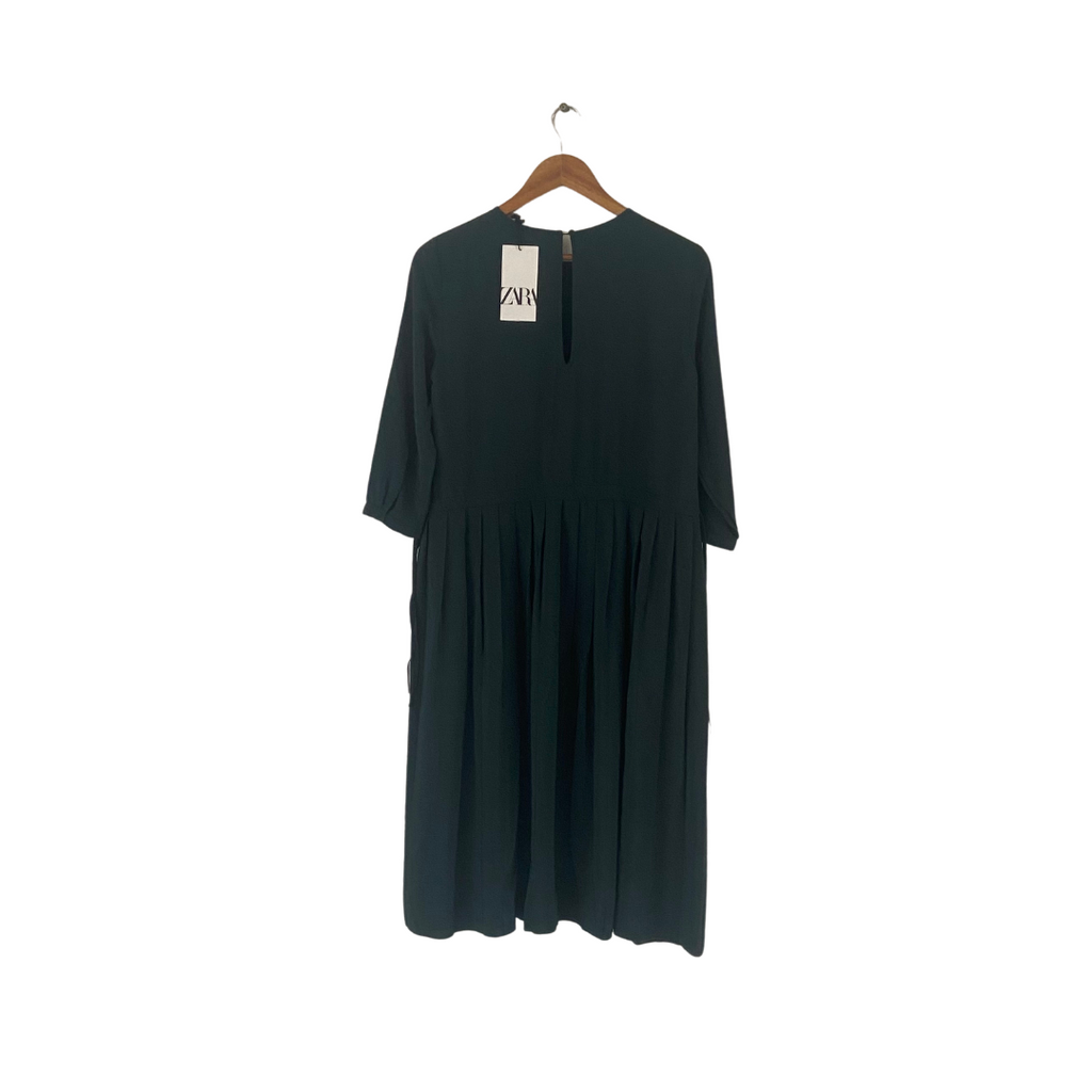 ZARA Bottle Green Midi Dress | Brand New |
