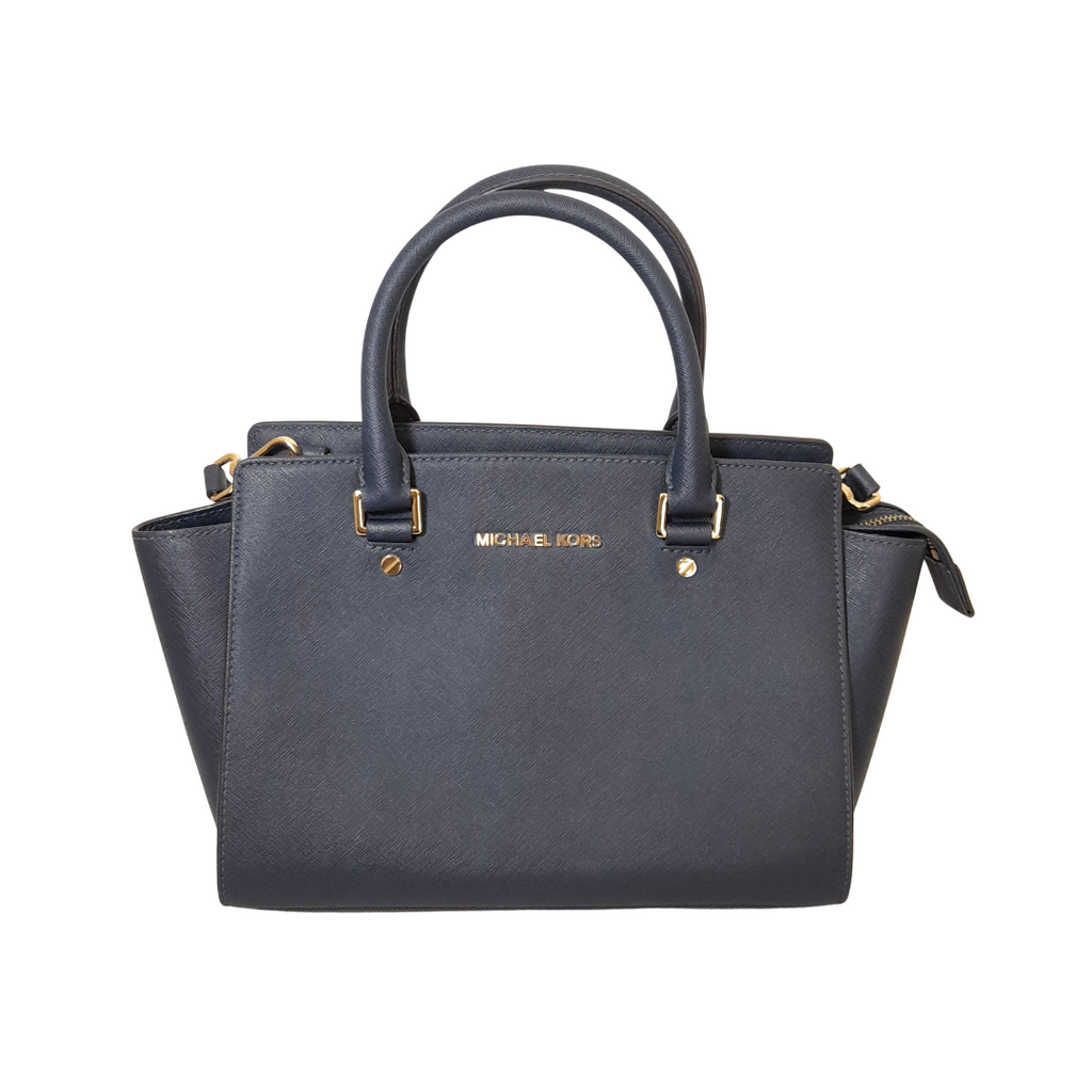 Michael Kors Navy Blue 'Selma' Satchel | Gently Used |