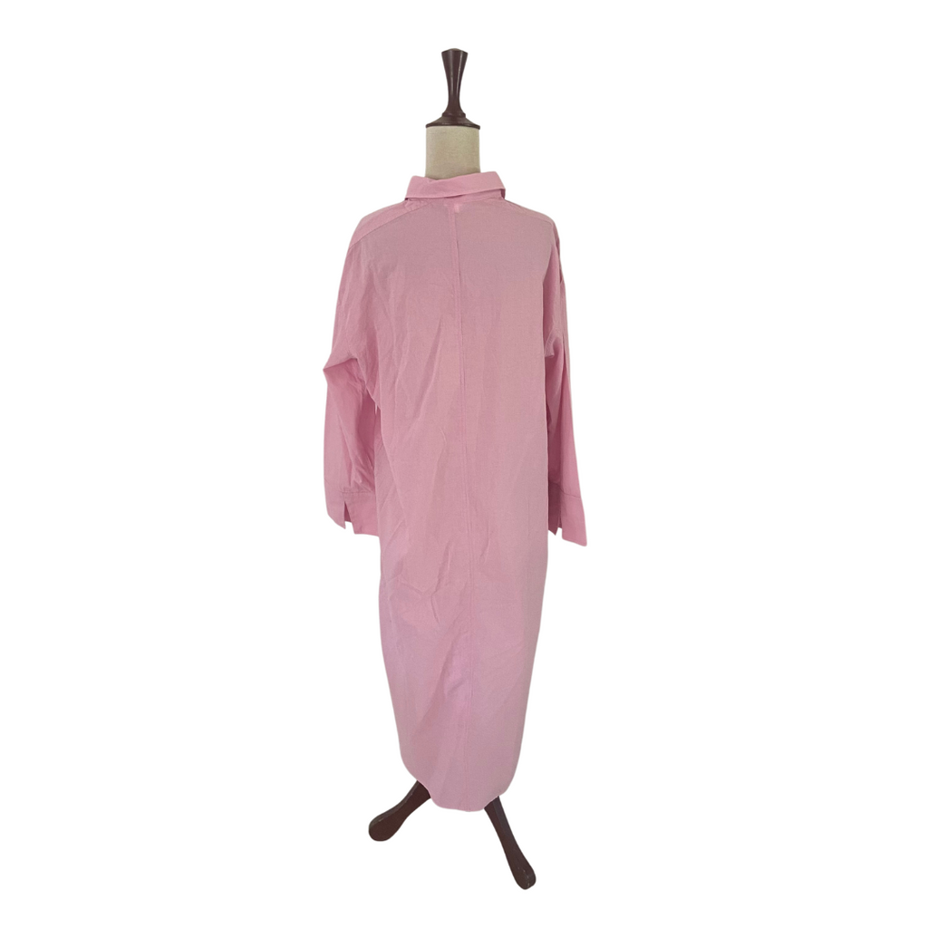 H&M Pink Long Collared Tunic | Gently Used |