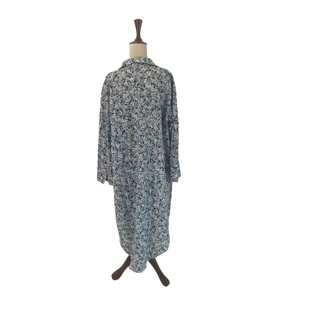 H&M Blue Floral Printed Long Dress | Gently Used |