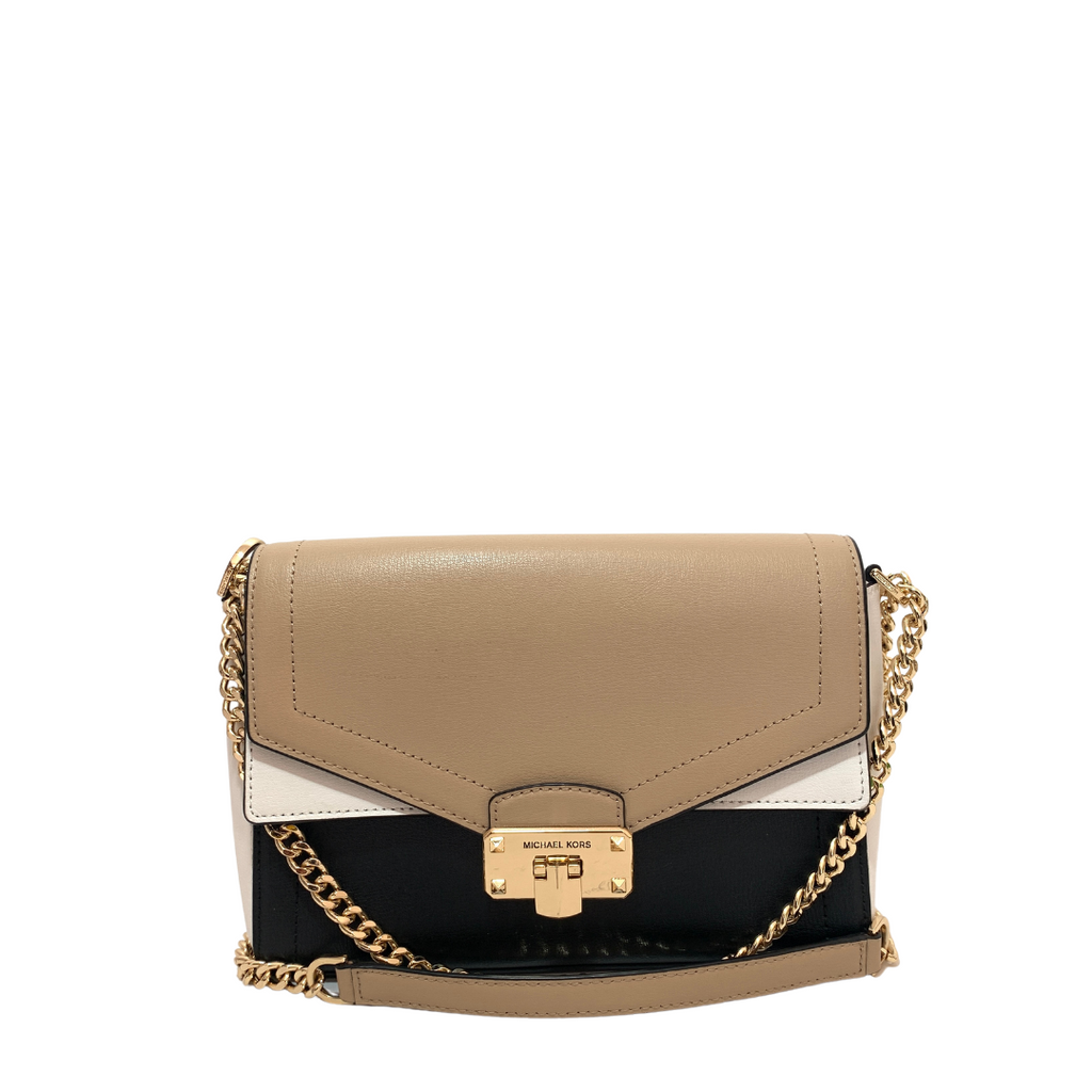 Michael Kors Tri-colour 'Kinsley' Leather Shoulder Bag | Pre Loved |