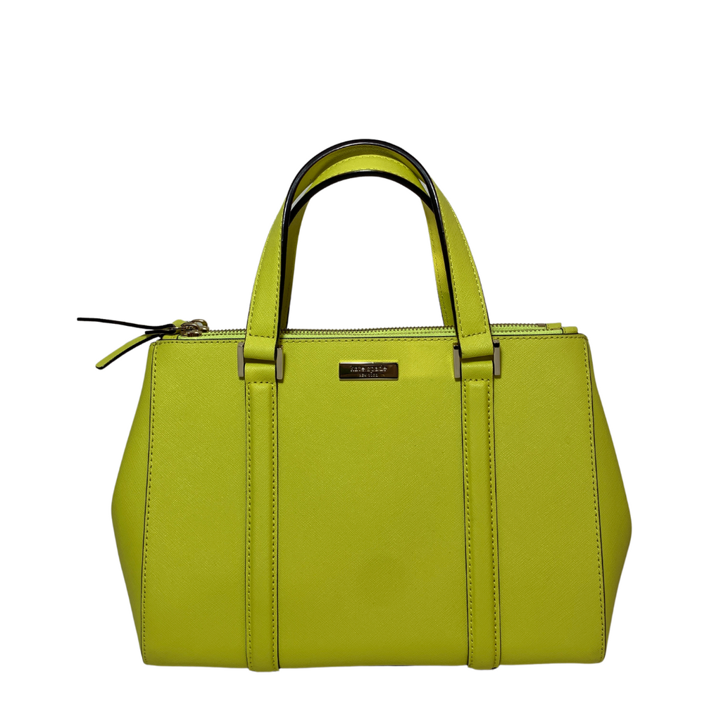 Kate Spade 'Newbury' Yellow Leather Small Loden Satchel | Brand New |