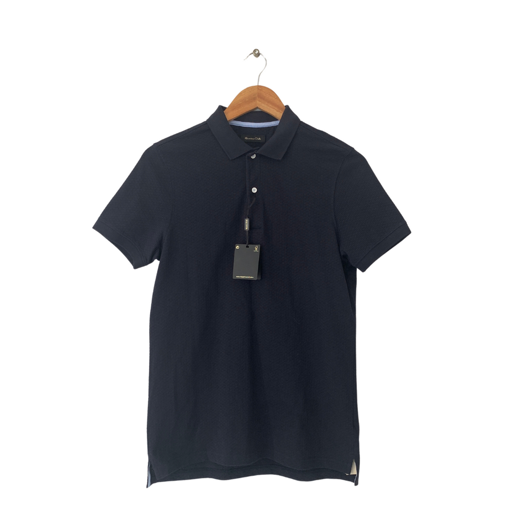 Massimo Dutti Men's Blue Polo Shirt | Brand New |