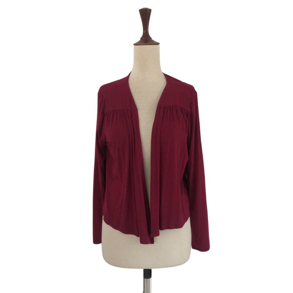 Splash Maroon Long-sleeved Shrug | Brand New |