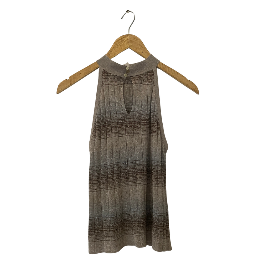 Mango Metallic Halter-Neck Top | Gently Used |