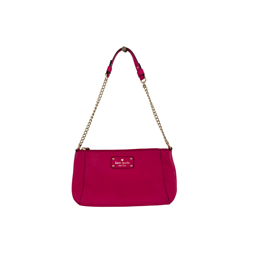 Kate Spade “Pink Berkshire Road Adela” Leather Shoulder Bag | Gently Used |