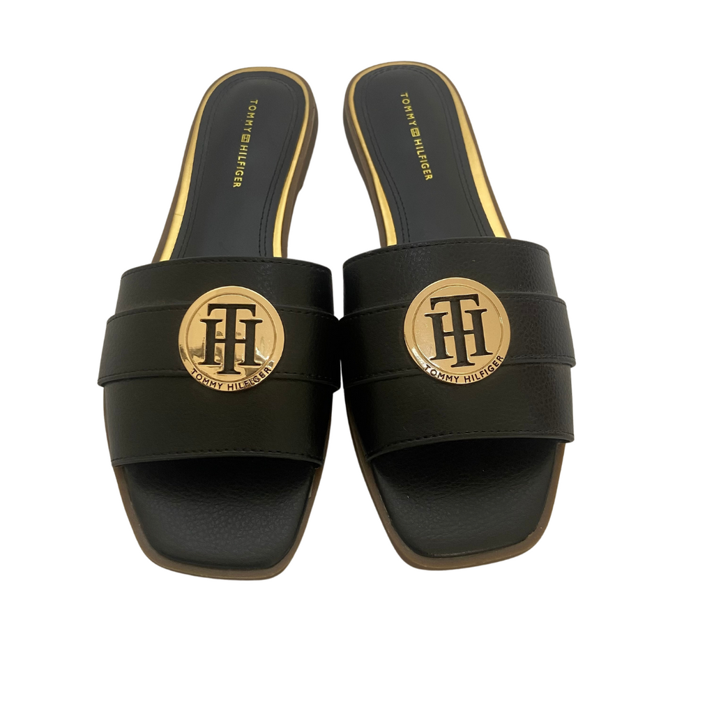 Tommy Hilfiger Black Logo Flats | Gently Used |
