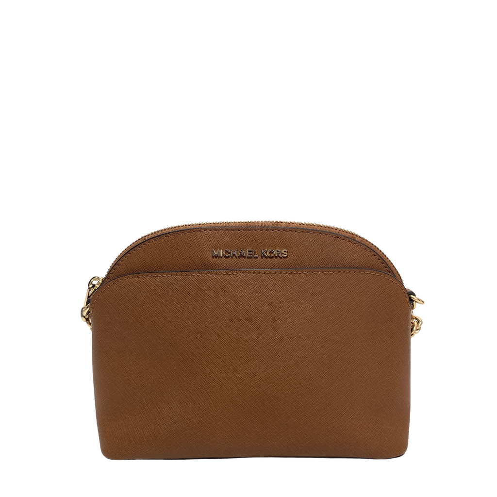 Michael Kors Tan Dome Leather Crossbody Bag | Pre Loved |