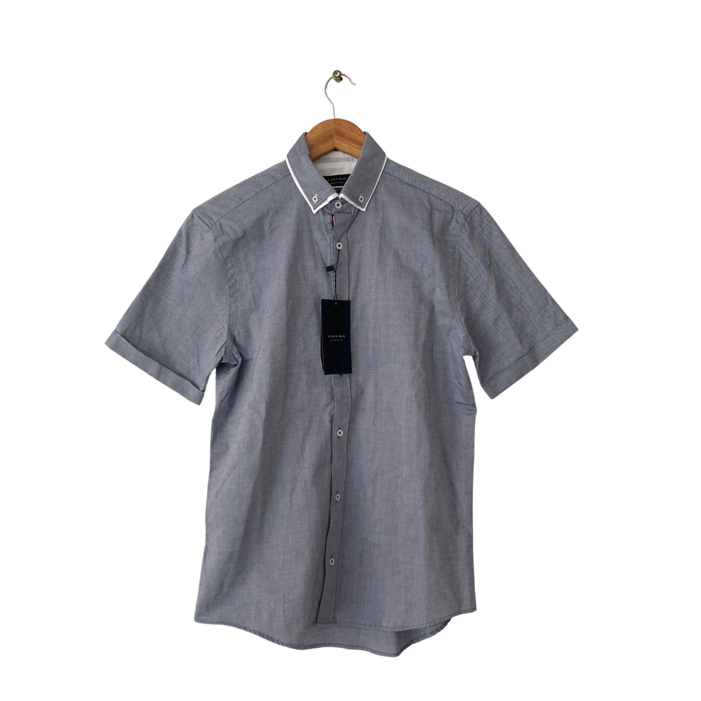 ZARA Blue Men's Collared Shirt | Brand New |