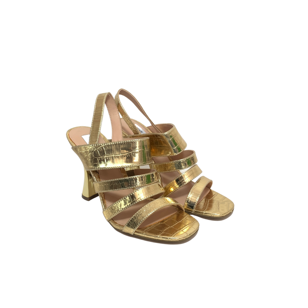 Steve Madden Gold Strappy Heels | Gently Used |