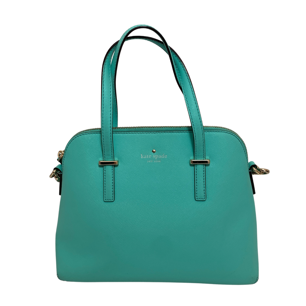 Kate Spade Teal Leather Satchel | Pre Loved |