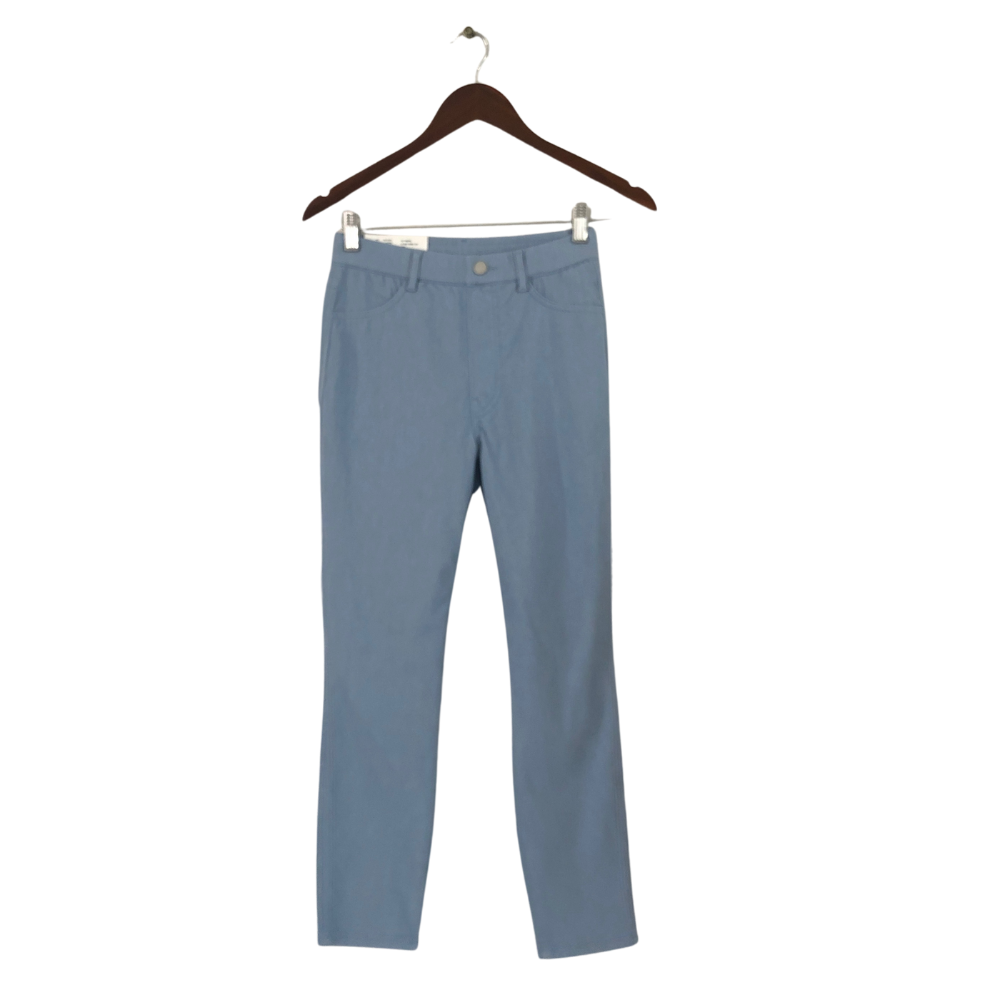 Uniqlo Powder Blue Cropped High-Rise Legging Pants | Brand New |