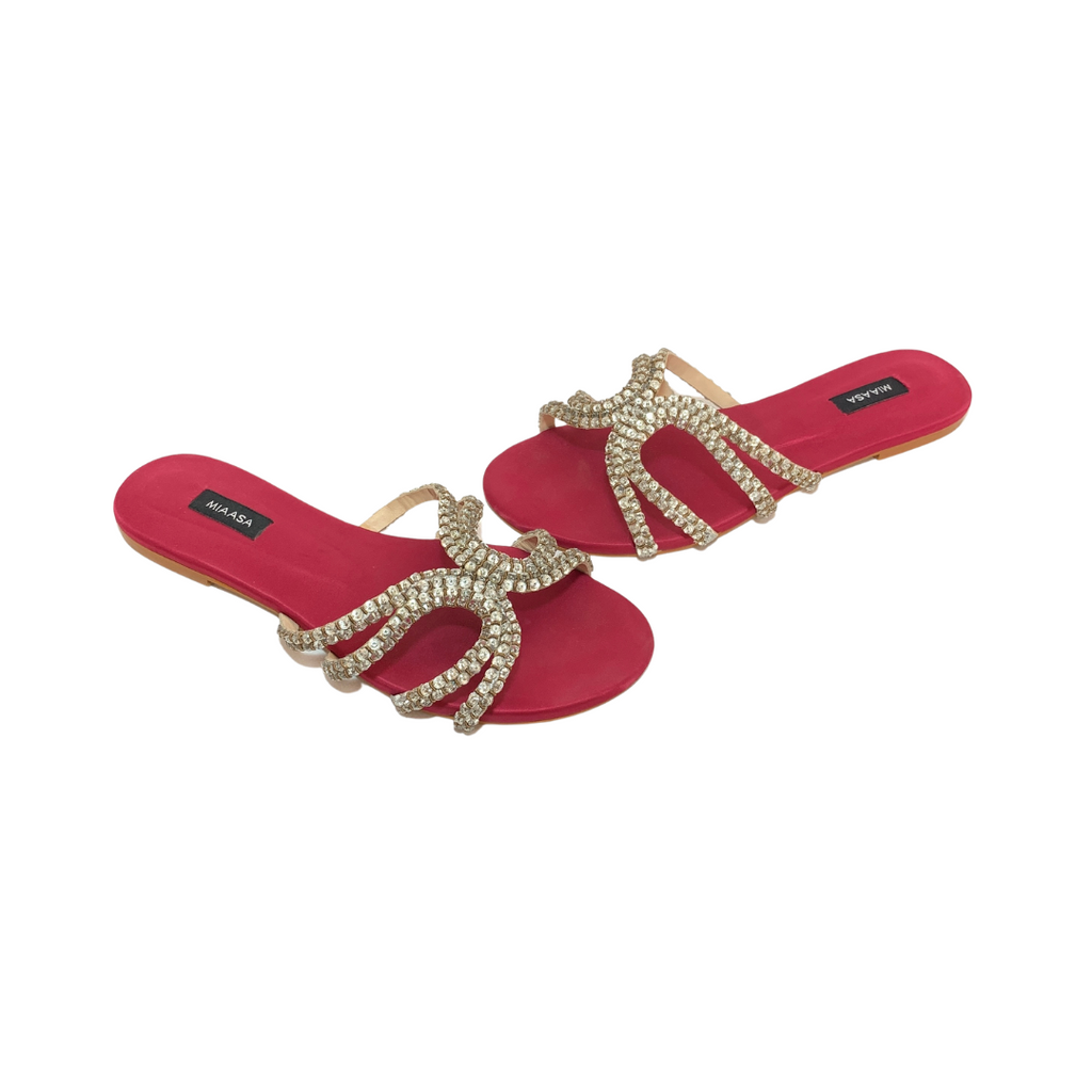 Miaasa Rhinestone Sandals | Gently Used |