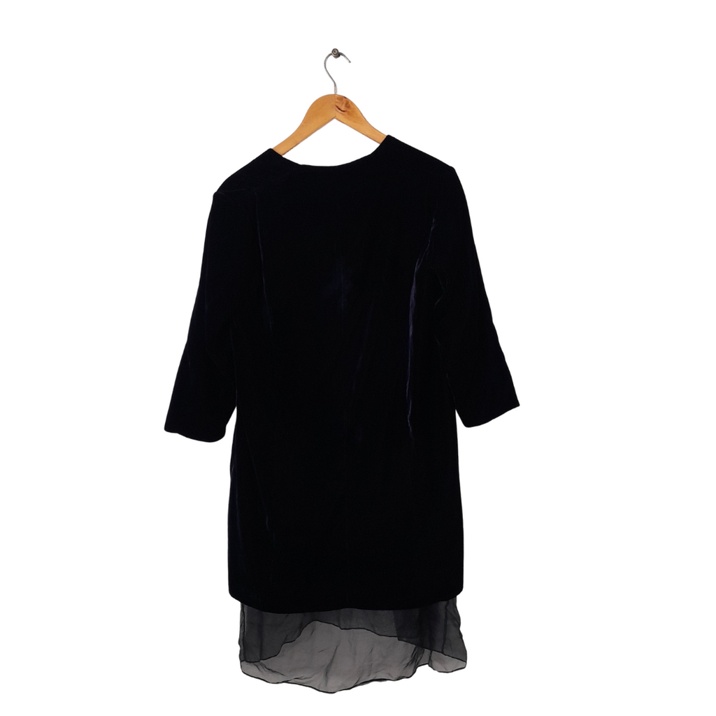 Muse Navy Velvet Tunic | Gently Used |