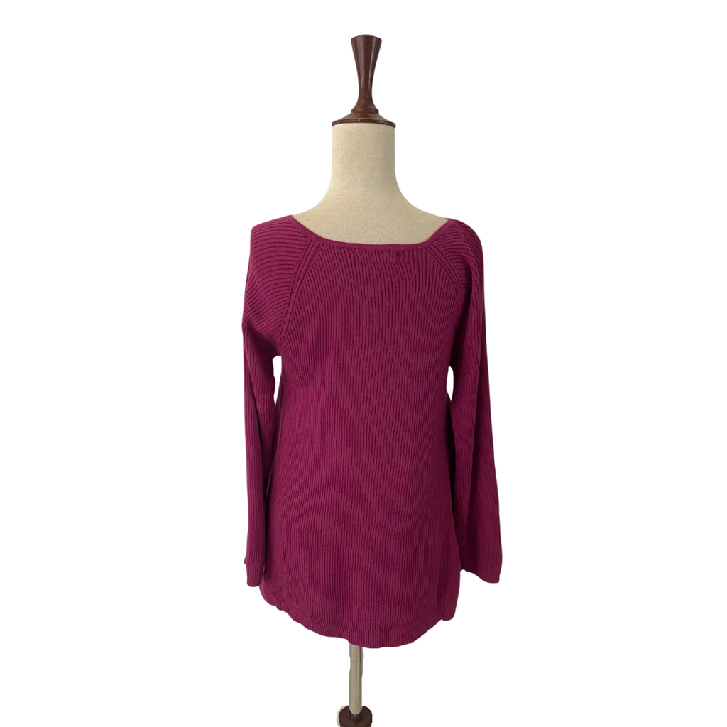 Style & Co. Purple Ribbed Sweater | Gently Used |