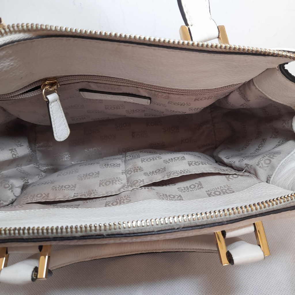 Michael Kors Cream 'Hudson' Leather Tote | Pre Loved |