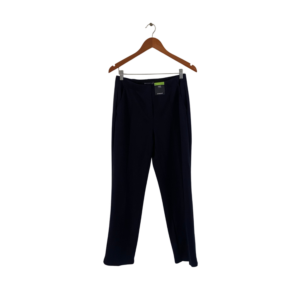 Marks & Spencer Collection Black Slim-fit Stretch Pants | Brand New |