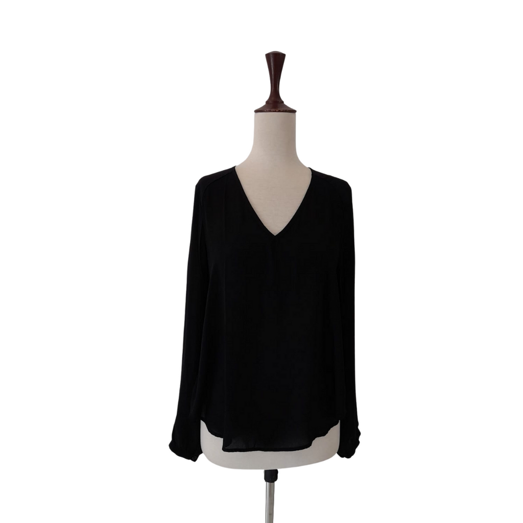 Lush Black Flowy Blouse | Gently Used |