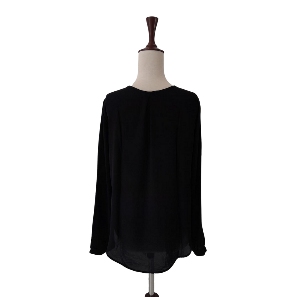 Lush Black Flowy Blouse | Gently Used |