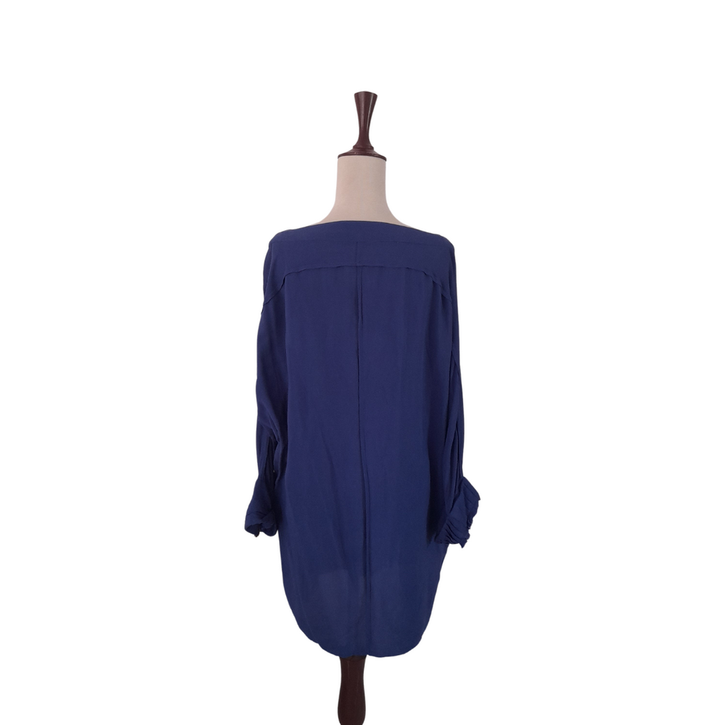 Maliha's Royal Blue Peacock Tunic | Pre Loved |