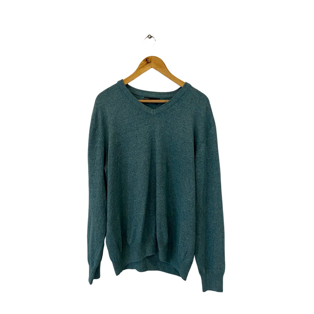 Marks & Spencer Blue Pure Cotton Sweater | Gently Used |