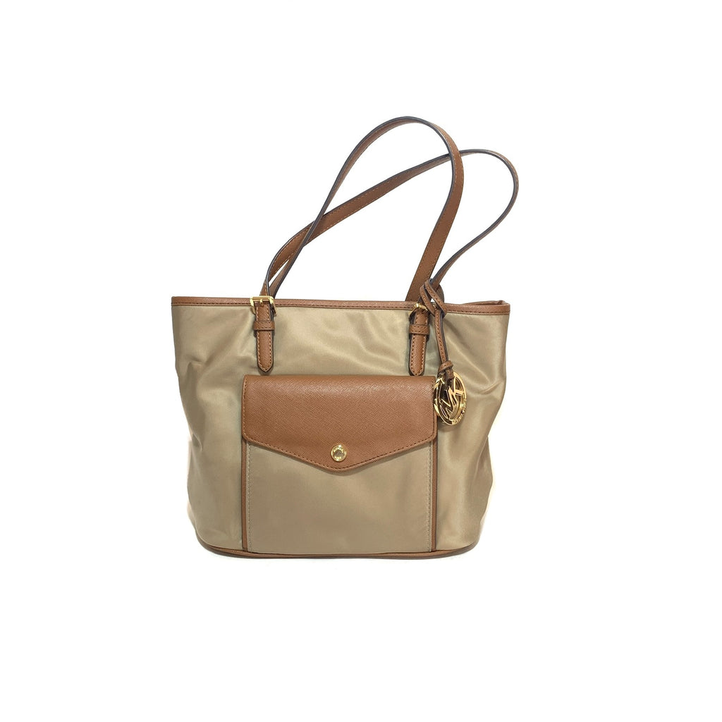 Michael Kors Nylon & Leather Tote | Like New |