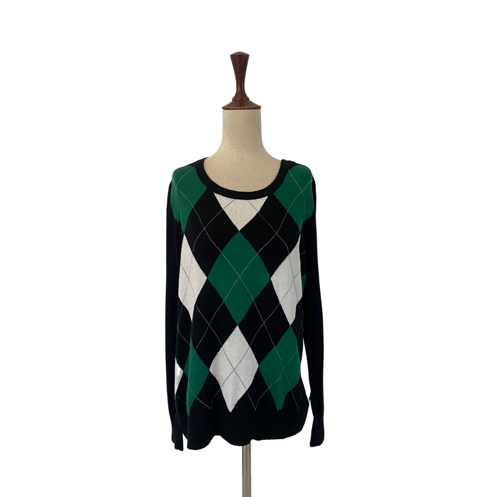 Merona Black Diamond Print Sweater | Pre Loved |