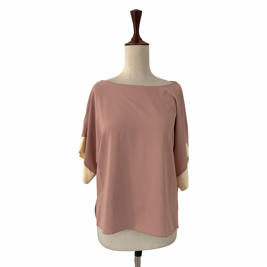 ZARA Blush Pink & Cream Blouse | Gently Used |