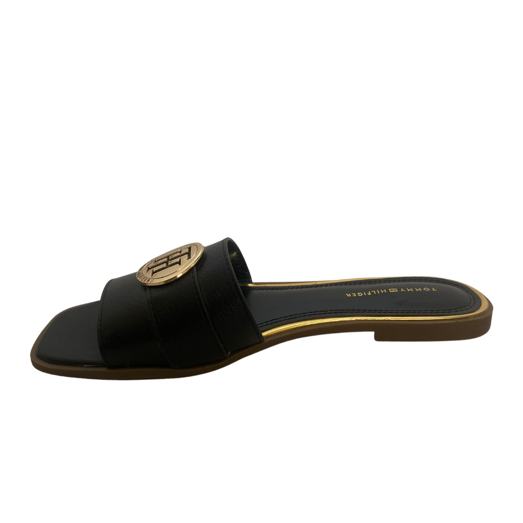 Tommy Hilfiger Black Logo Flats | Gently Used |