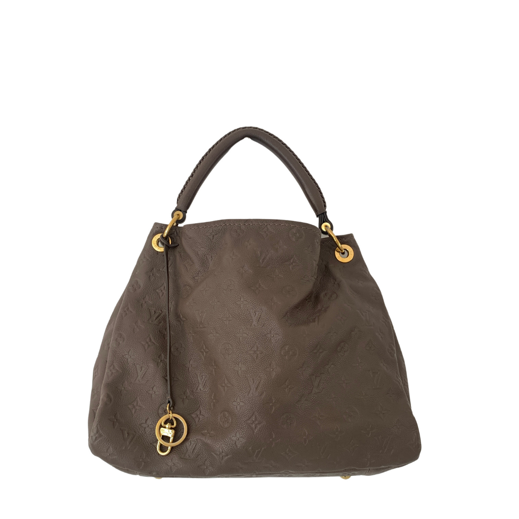 Louis Vuitton Artsy MM Grey Empreinte Leather Shoulder Bag | Gently Used |