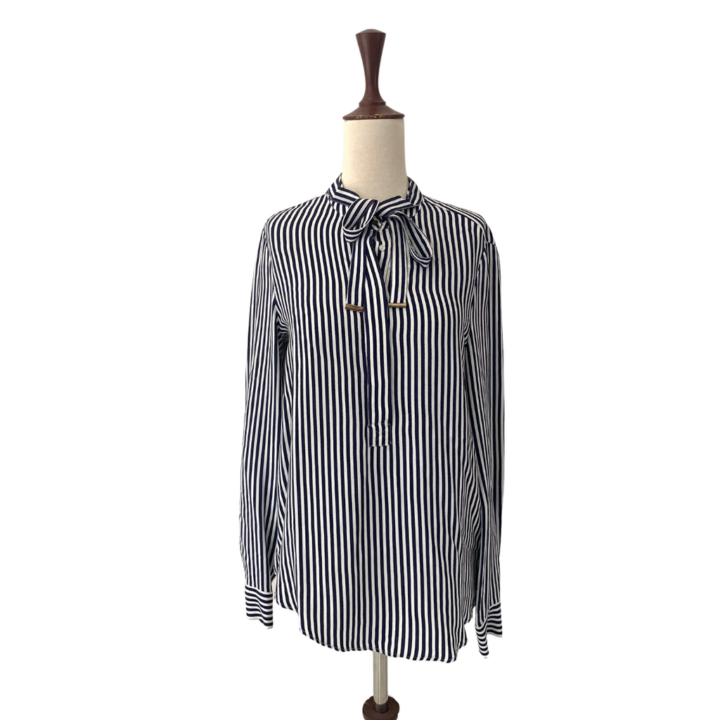 ZARA Navy Striped Shirt | Gently Used |