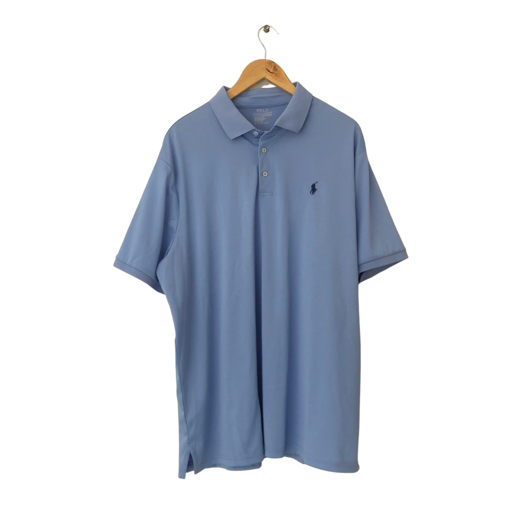 Ralph Lauren Men's Powder Blue Performance Polo Shirt | Brand New |