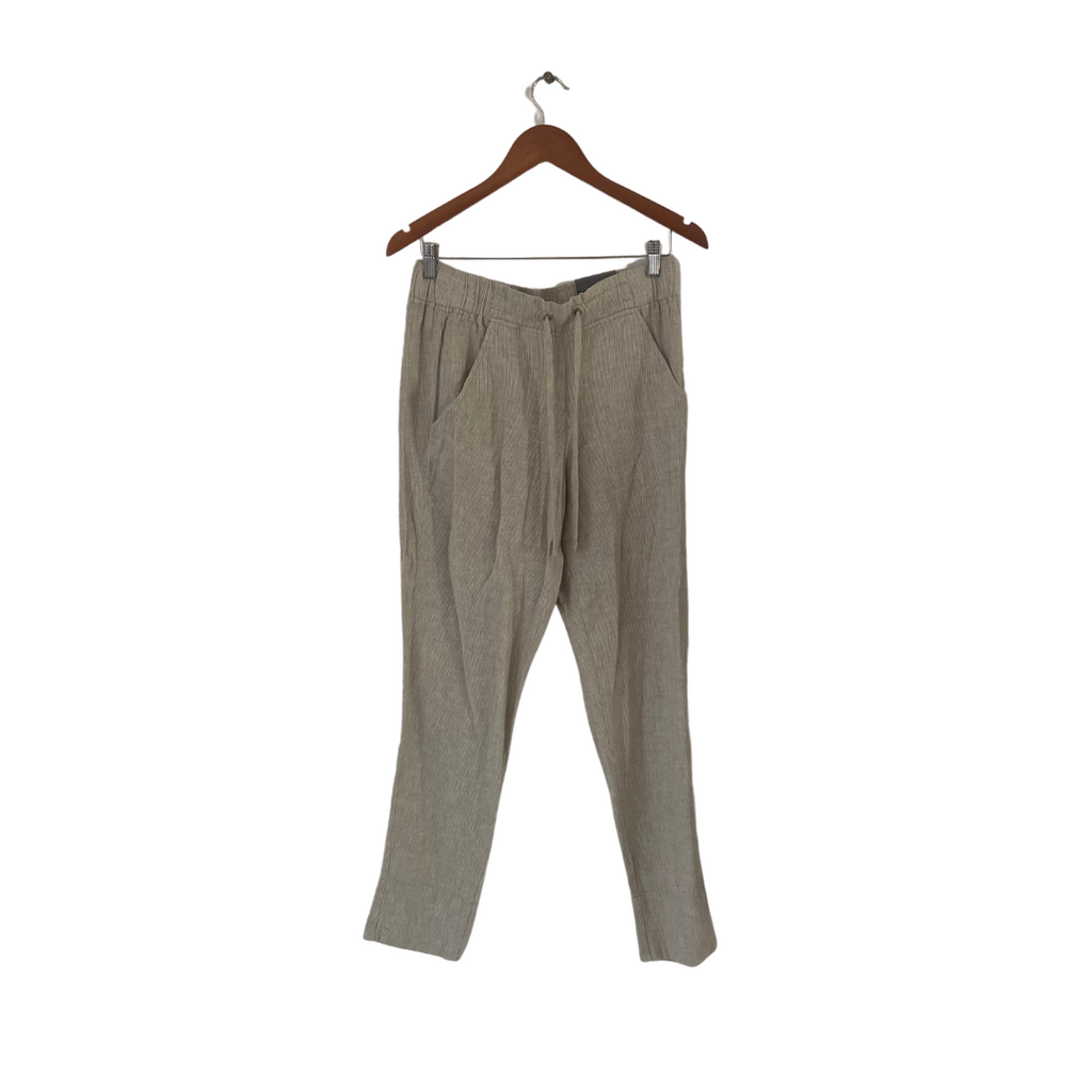 Van Heusen Beige Striped Linen Pants | Brand New |