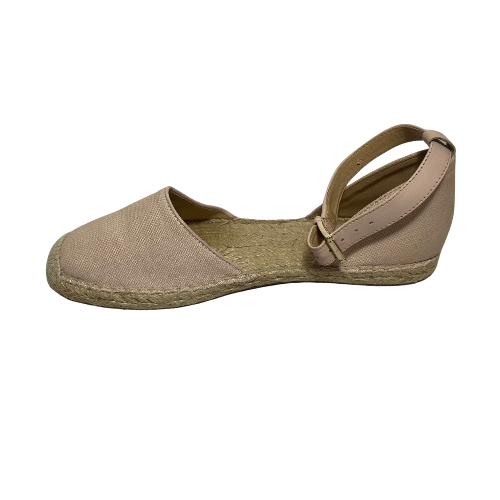 Michael Kors Light Pink Canvas and Jute Espadrille Sandals | Like New |