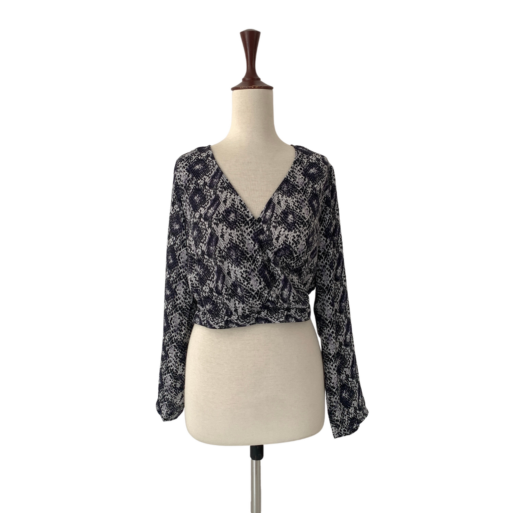H&M Snakeskin Print Crop Top | Gently Used |