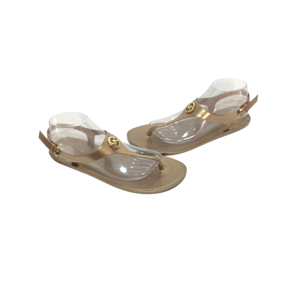 Michael Kors Bronze Jelly 'Sondra' Thong Sandals | Pre Loved |