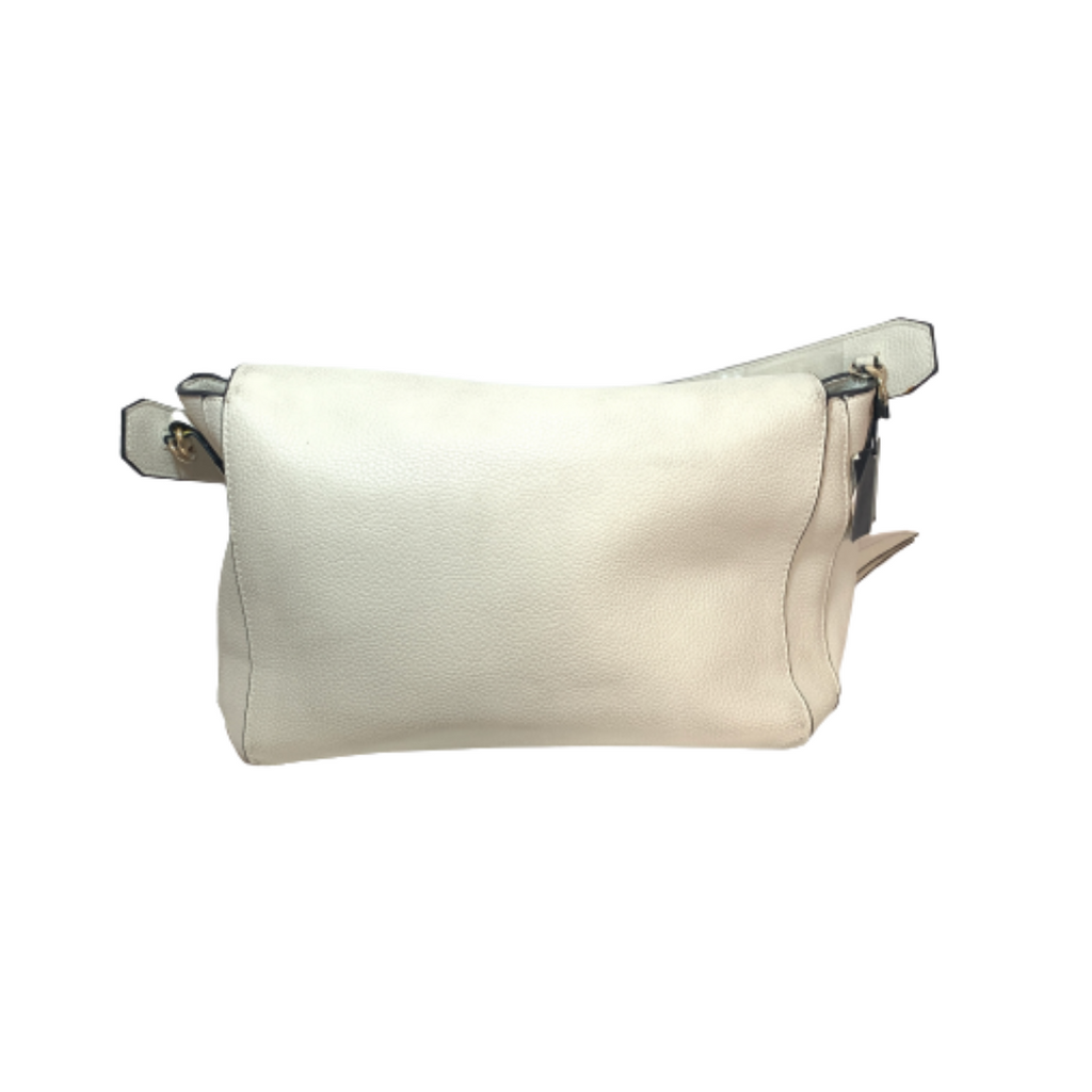 ZARA White Pebbled Large Shoulder Bag | Brand New |
