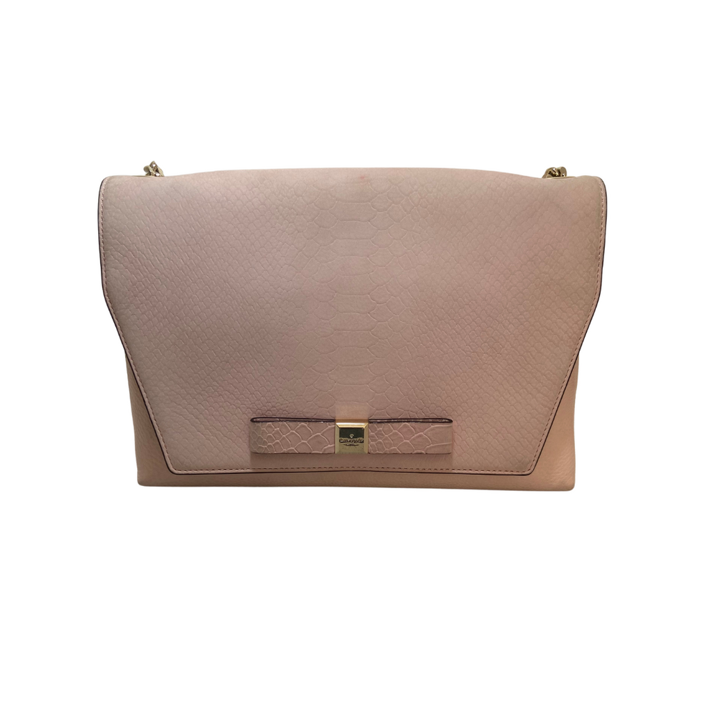 Kate Spade Pink Leather Flap Shoulder Bag | Pre Loved |
