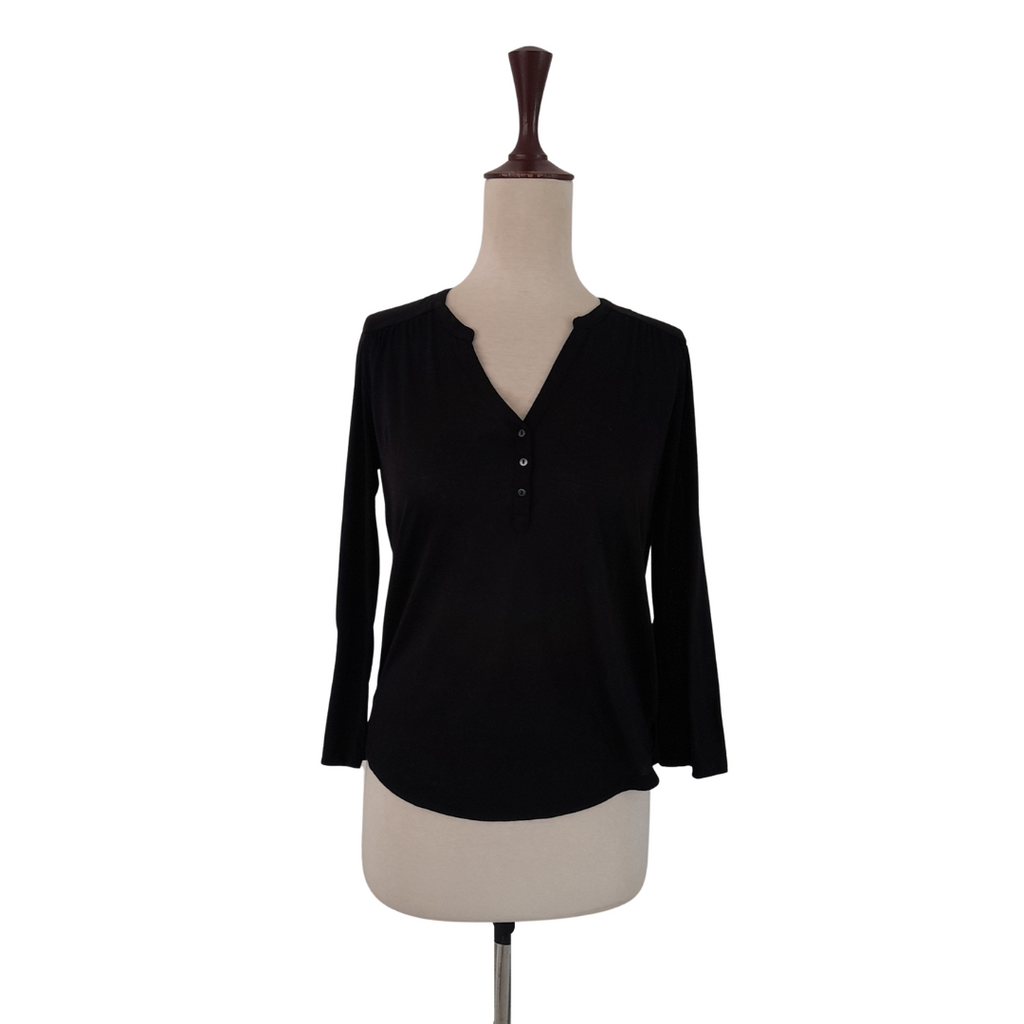 H&M Black V-neck Top | Pre Loved |